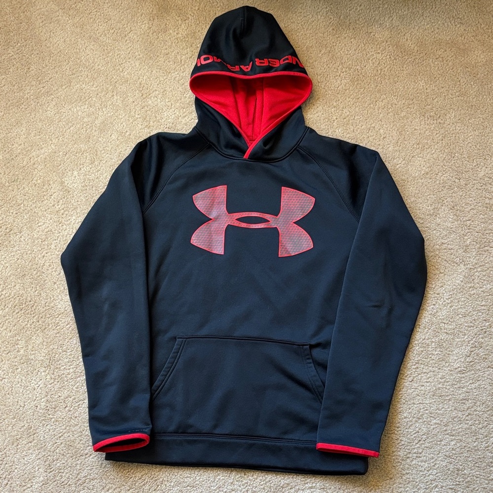 Under Armour Black Hoodie with Red Details